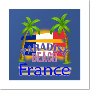 Paradise Beach France Vacation Holidays Posters and Art